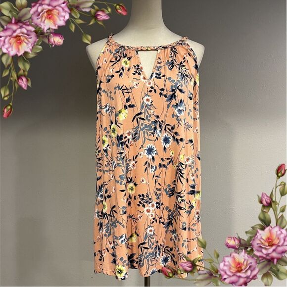 Daniel Rainn floral halter plus size blouse top size 3X - Picture 1 of 13